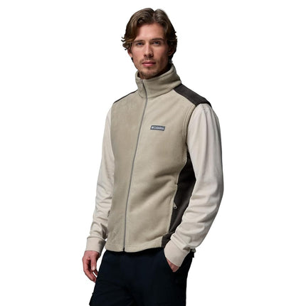 Columbia Men's Steens Mountain Vest, Fleece Gilet Vest, Tusk/Buffalo, L Brown