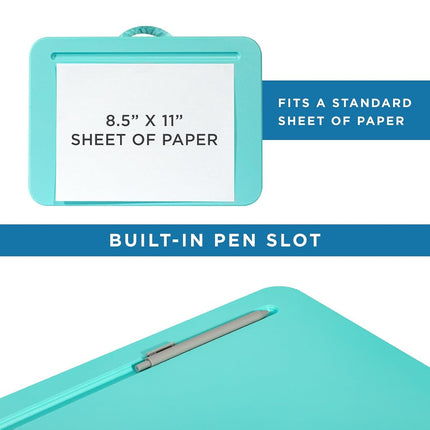 LapGear Compact Lap Desk - Aqua Sky - Fits up to 13.3 Inch Laptops - Pack of 12 - Style No.43009