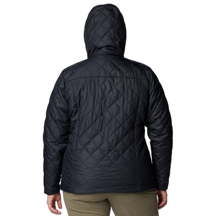 Chaqueta Columbia Copper Crest II con capucha para mujer, color negro, talla 2X Plus