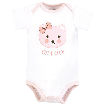 Hudson Baby Mamelucos de algodón unisex para bebé, Cutie Bear, 9-12 meses