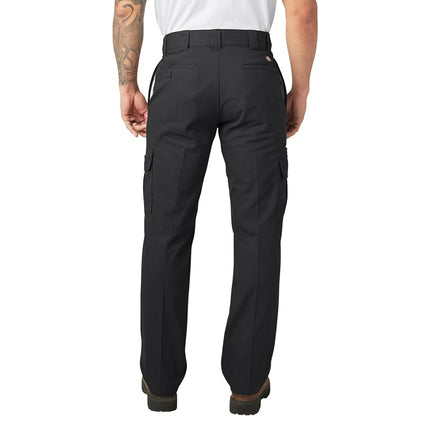 Pantalones de trabajo ajustados Dickies 873 para hombre, negros, 29W x 32L