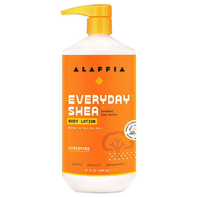 Alaffia Everyday Body Care Shea Lotion Unscented, 