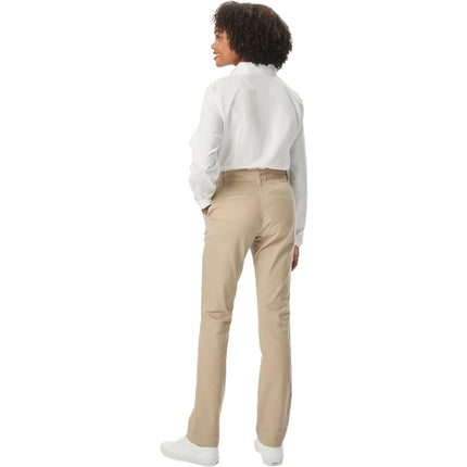 French Toast Girls' Adjustable Waist Stretch Twill Straight Leg Pant (Standard & Plus), Khaki, 16
