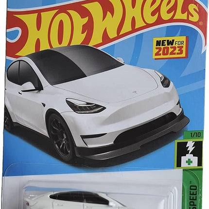 Hot Wheels Tesla Model Y, HW Green Speed 1/10
