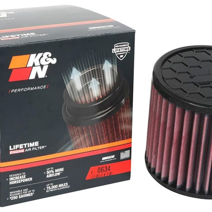 K&N Engine Air Filter: High Performance, Premium, Washable, Replacement Filter: Compatible with 2021 Ford Bronco, E-0634