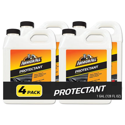 Armor All Car Protectant Refill, Car Interior Cleaner with UV Protection, 1 Gal Each, 4 Pack