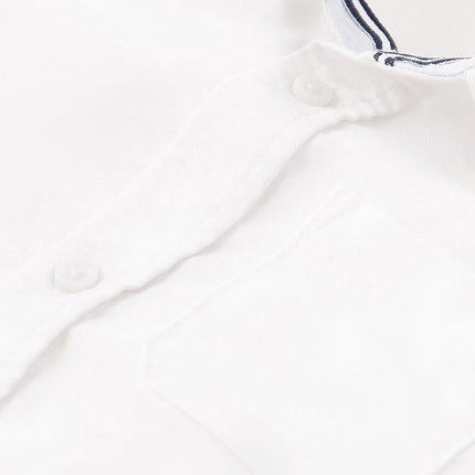 Gymboree, et chemises boutonnées à manches courtes pour tout-petits, bleu collège, 18-24 mois, collège, 18-24 mois