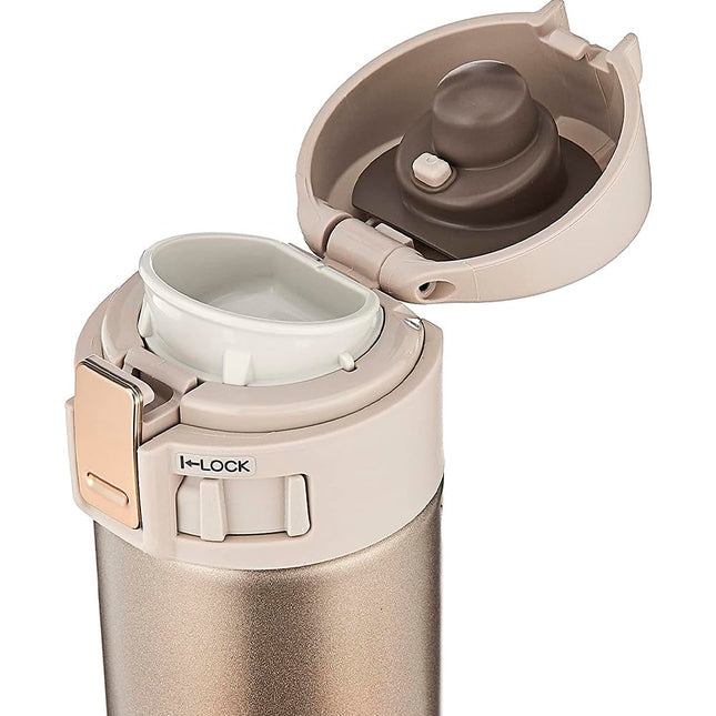 Zojirushi Stainless Steel Leak Proof Vacuum Insulated Travel Mug, 480 ml, Champagne Gold