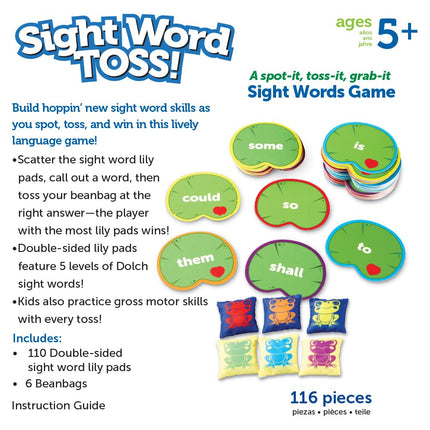 Learning Resources LER4698 Sight Word Toss, Multi, M