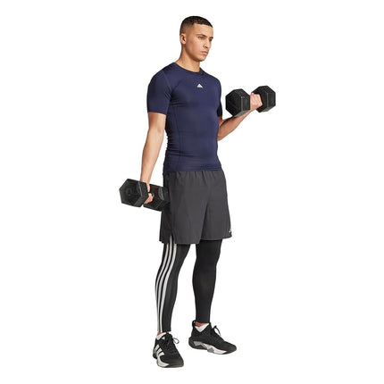 adidas Men's Techfit Compression Training T-Shirt, Ink, Large