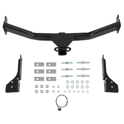 ALMULOO 2 Inch Receiver Class 3 Trailer Hitch Compatible with 2007-2015 Lincoln MKX 2007-2014 Ford Edge Black Steel Trailer Tow Hitch