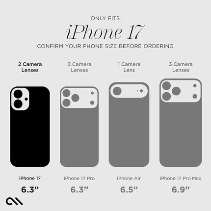 Case-Mate Soap Bubble iPhone 17 Case [Compatible with MagSafe] - Stylish Phone Case for Women with 12ft Drop Protection - Premium Magnetic Cover for iPhone 17 - Peach Iridescent