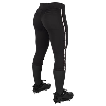 Pantalones de sóftbol de talle bajo con ribete lateral Champro Tournament para mujer