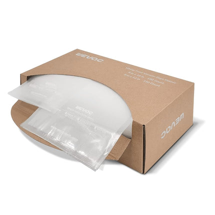 Wevac 6''x10'' & 8''x12'' 300 Count Food Vacuum Sealer Bags Keeper, PreCut Quart, Ideal for Food Saver, BPA Free, Commercial Grade, Great for storage, meal prep and Sous Vide