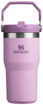 Vaso Stanley IceFlow de acero inoxidable - Botella de agua con aislamiento al vacío para casa, oficina o coche Vaso reutilizable con pajita Tapa abatible a prueba de fugas Mantiene el frío durante 12 horas o congelado durante 2 días, Lila, 20OZ