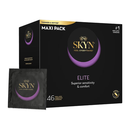 SKYN Elite Non-Latex Lubricated Condoms, 46 ct.