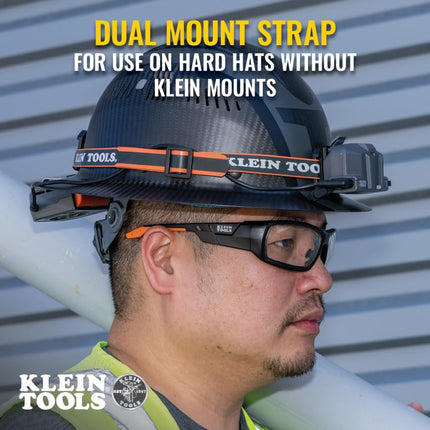 Klein Tools 80173 Safety Helmet Set, Type-2 Class E Non-Vented Safety Helmet, Rechargeable Portable Cooling Turbo Fan with Lithium-ion Battery, 3-Piece