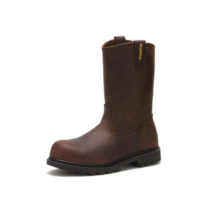 Caterpillar Men's Revolver Pull-On Steel Toe Boot,Dark Brown,13 M US