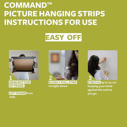 Command Small Picture Hanging Strips - 9 Packs of 4 Pairs (72 Strips) - for Pictures, Frames, Mirrors, Wall Decor - Damage Free Hanging