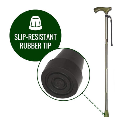 Switch Sticks Bastón plegable y ajustable de aluminio que se pliega y ajusta de 32 a 37 pulgadas, Huntington