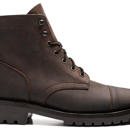 Thursday Boot Company Men’s Captain Lug Cap Toe Leather Boots, Tobacco, 8 UK