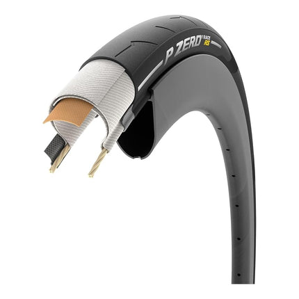 Pirelli P-Zero Race RS Folding Road Bike Tyre, Clincher, 700 x 30c, Black