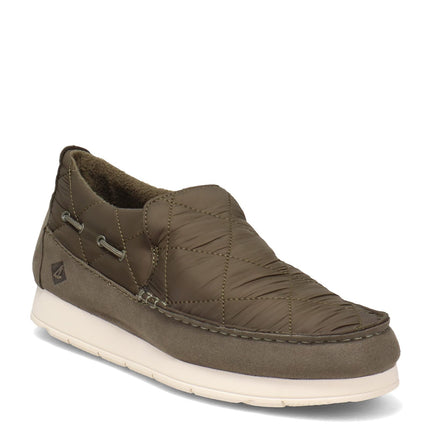 Mocasín Moc-Sider para hombre Sperry, nailon oliva, 11