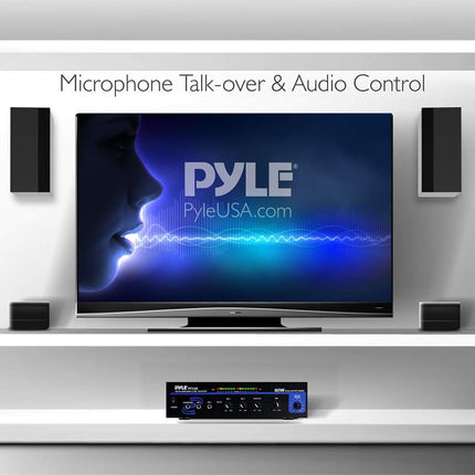 Pyle-Home PT110 80W AC/DC Microphone PA Mono Amplifier with 70V Output