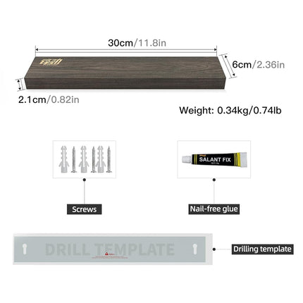 FINDKING Magnetic Knife Strip 30cm Ash Wood Wall Kitchen Knife Holder