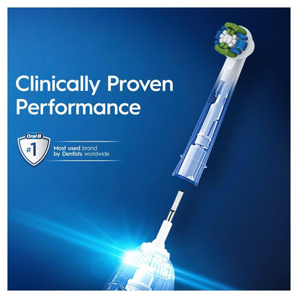 Têtes de Brosse à Dents Électrique Oral-B Precision Clean avec Technologie CleanMaximiser, Élimine l'Excès de Plaque Dentaire, Lot de 12 Têtes de Brosse à Dents, Adapté à la Boîte aux Lettres, Blanc