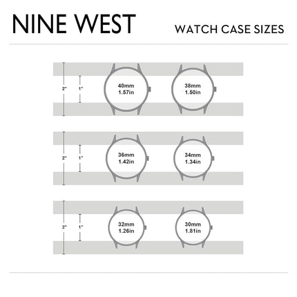 Nine West Women's Crystal Accented Bracelet Watch