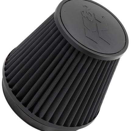 K&N Universal Clamp-On Air Filter: High Performance, Premium, Washable, Replacement Filter: Flange Diameter: 6 In, Filter Height: 6 In, Flange Length: 1 In, Shape: Round Tapered, RU-3102HBK