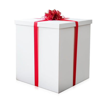 Extra Large Gift Box 28x28x28"—Giant, Jumbo, White