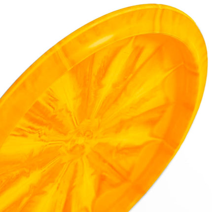 Latitude 64 Retro Burst River | Disc Golf Fairway Driver | Easy-to-Throw Disc Golf Driver for Beginners | Straight Flying | 170g+ Frisbee Disc | Unique Burst Patterns | Orange
