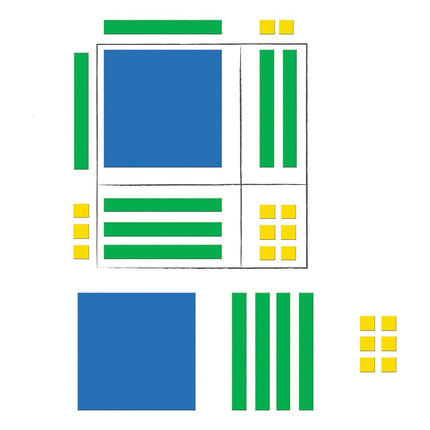 Learning Resources Magnetic Algebra Tiles, 72 Piec