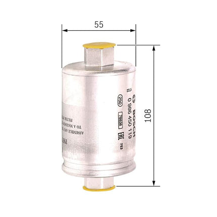 Bosch F0119 Car Gasoline Filter - Replacement Filter