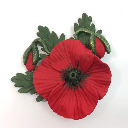 Poppy Silicone Sugarpaste Icing Mold, Flower Pro by Nicholas Lodge for Cake Decorating, Crafts, Cupcakes, Sugarcraft, Candies and Clay, Food Safe, Made in The UK
