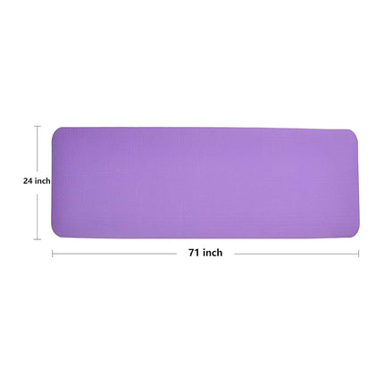 Fitvids All Purpose 1/2-Inch Extra Thick High Density Anti-Tear Exercise Yoga Mat and Knee Pad with Carrying Strap, Purple