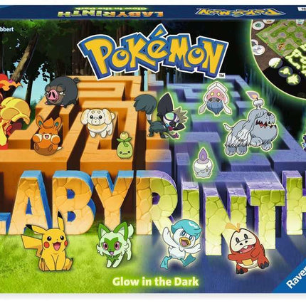 Ravensburger - Pokemon Maze Glow in the Dark - Pokemon Maze Game Glow in the Dark - 2-4 Players - Ages 7+ - Thinking & Strategy - 22705