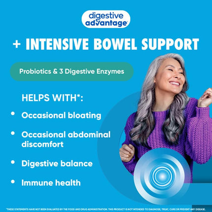 SCHIFF Digestive Advantage Intensive Bowel Support, 96 Capsules (Pack Of 2)