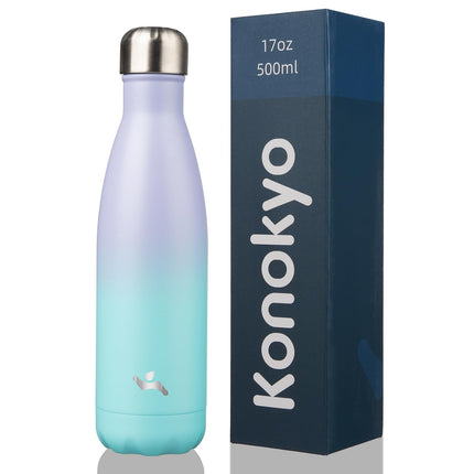 Konokyo Insulated Water Bottles,17oz Double Wall S