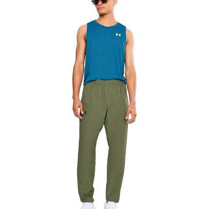 Under Armour Men's Rival Woven Windbreaker Pants, (390) Marine Od Green / / Black, Medium Tall
