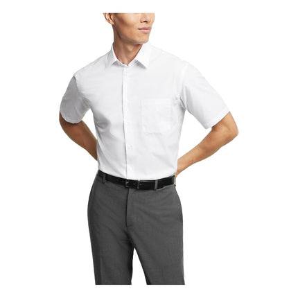 Van Heusen Men's Short Sleeve Dress Shirt Regular 