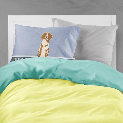Caroline's Treasures Brittany Spaniel Welcome Pillowcase, Multicolor, Standard