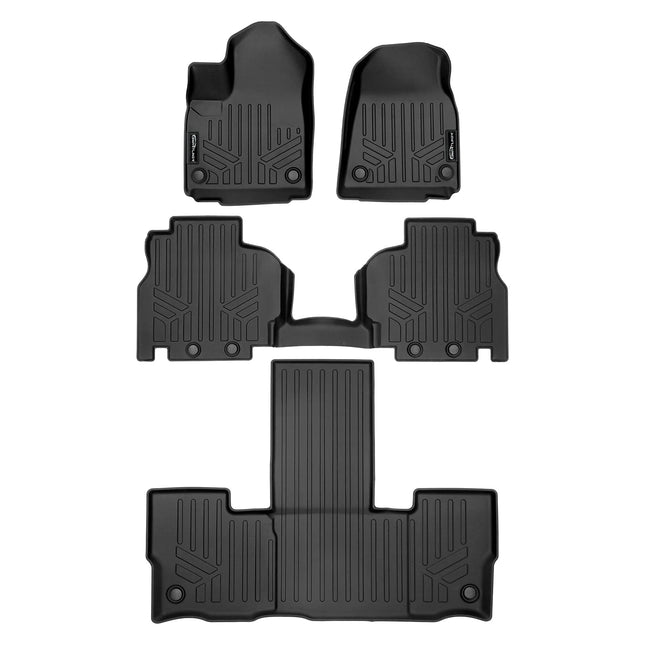 SMARTLINER All Weather Custom Fit Black 3 Row Car 