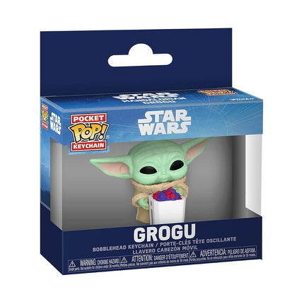 Funko Pop! Keychain: Mandalorian & Grogu - Grogu with snack