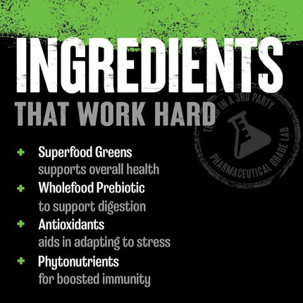 ANIMAL Greens PAK – Your Green Helpers & Daily dose of Green superfood – with spirulina, chlorella & maca for Energy, Immune System, Digestion & Well-Being – 30 Packs