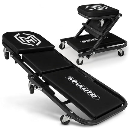 M-AUTO 40-Inch Folding Creeper Rolling Seat, All-i