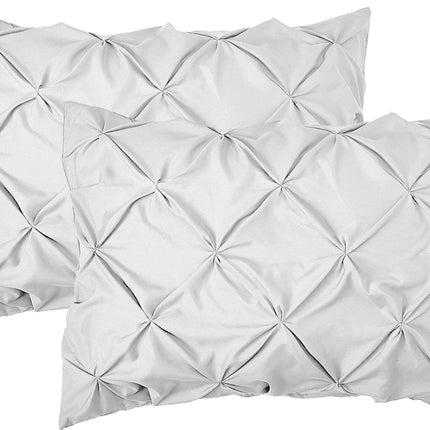 Elegant Comfort 2-Pack Sham Set Pinch Pleat Design