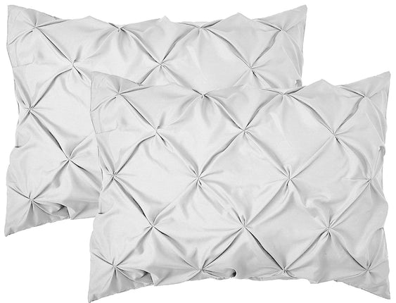 Elegant Comfort 2-Pack Sham Set Pinch Pleat Design